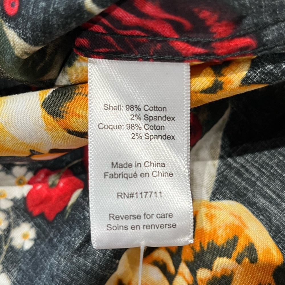 Paisley & Gray Slim Fit Tab Collar Black All Over Print Roses Club Shirt - Picture 9 of 14